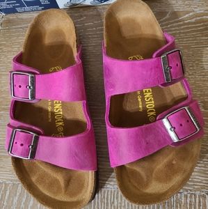 Birkenstock Arizona Festival Fuchsia oiled leather